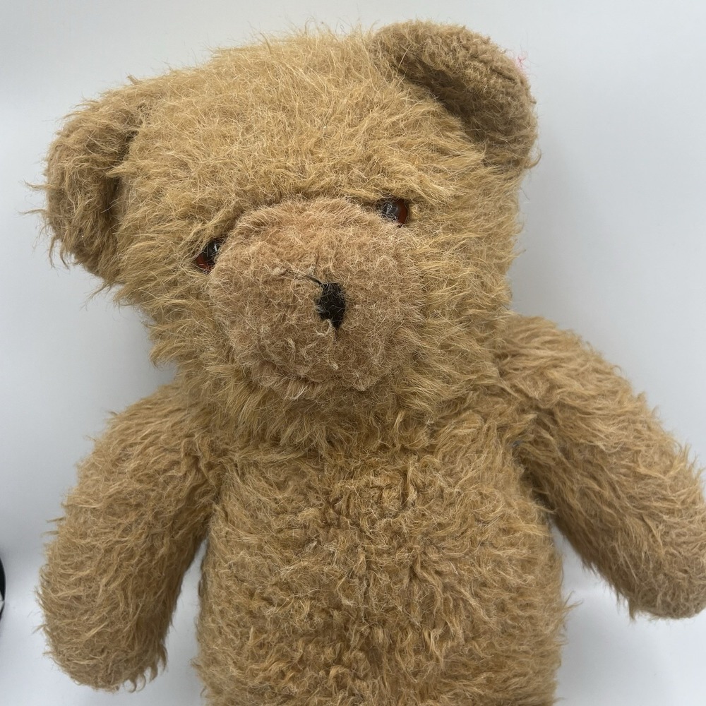Vintage English Teddy‎ Bear Alresford Crafts Ltd Tan Plush Made in England 19"